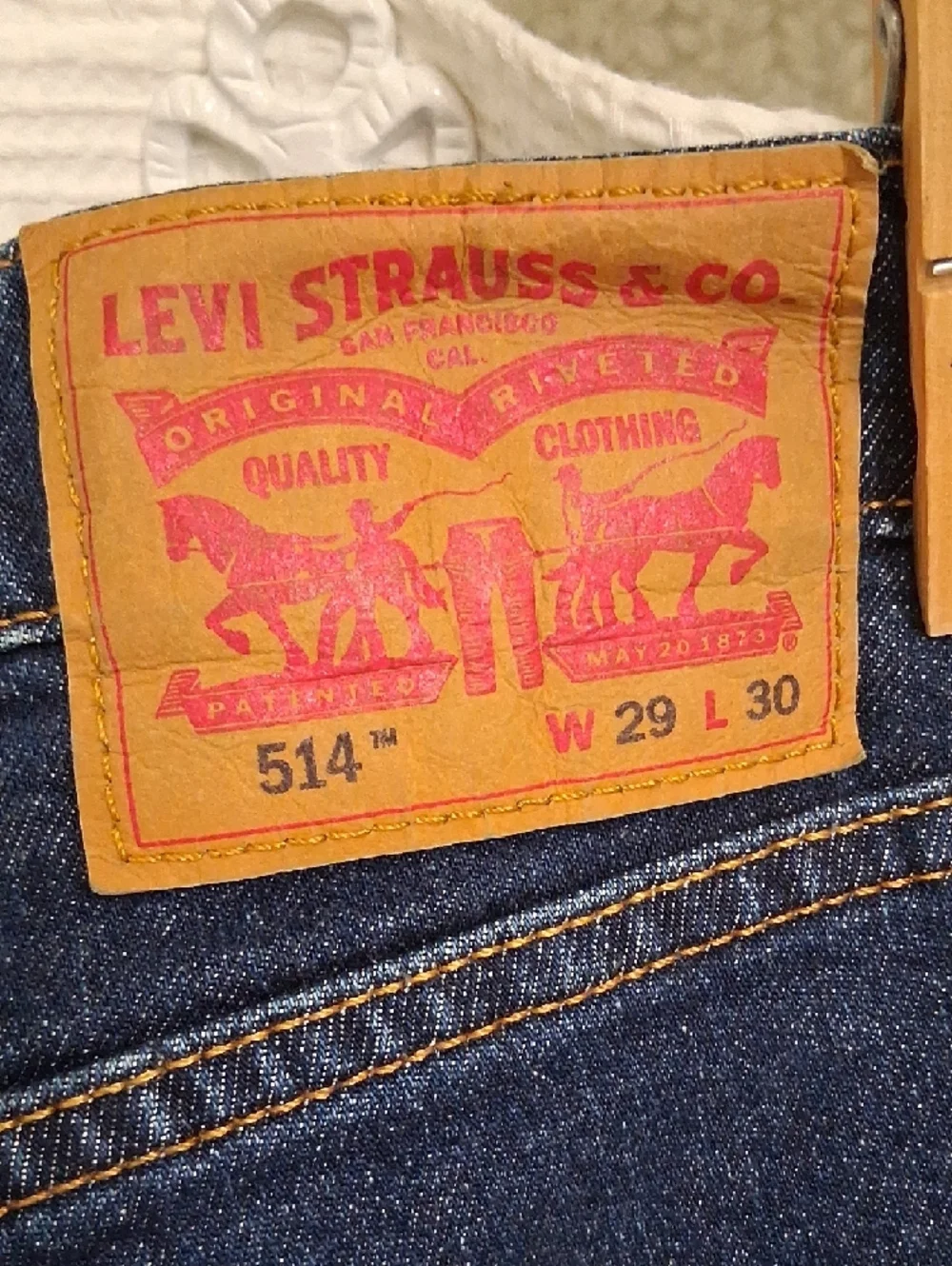 Levi's 514 Straight Fit Dark Blue Jeans 29 X 30